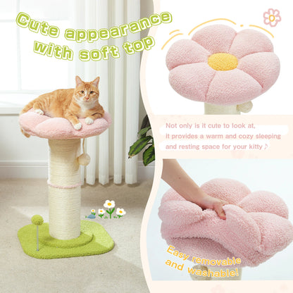 CleoCatra's Blooming Scratcher™ -  Flower Cat Tree with Extra Thick Sisal Post