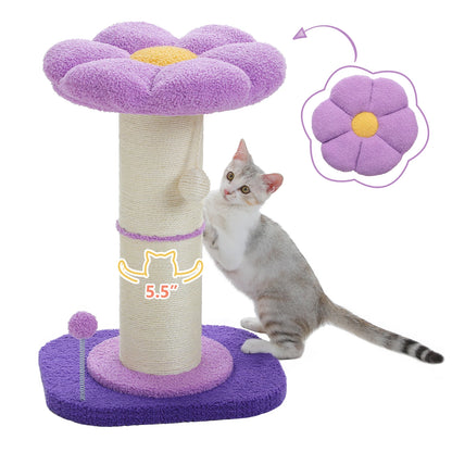 CleoCatra's Blooming Scratcher™ -  Flower Cat Tree with Extra Thick Sisal Post