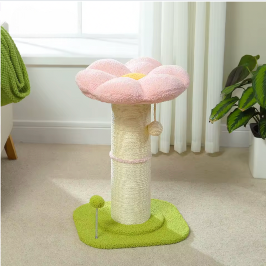 CleoCatra's Blooming Scratcher™ -  Flower Cat Tree with Extra Thick Sisal Post