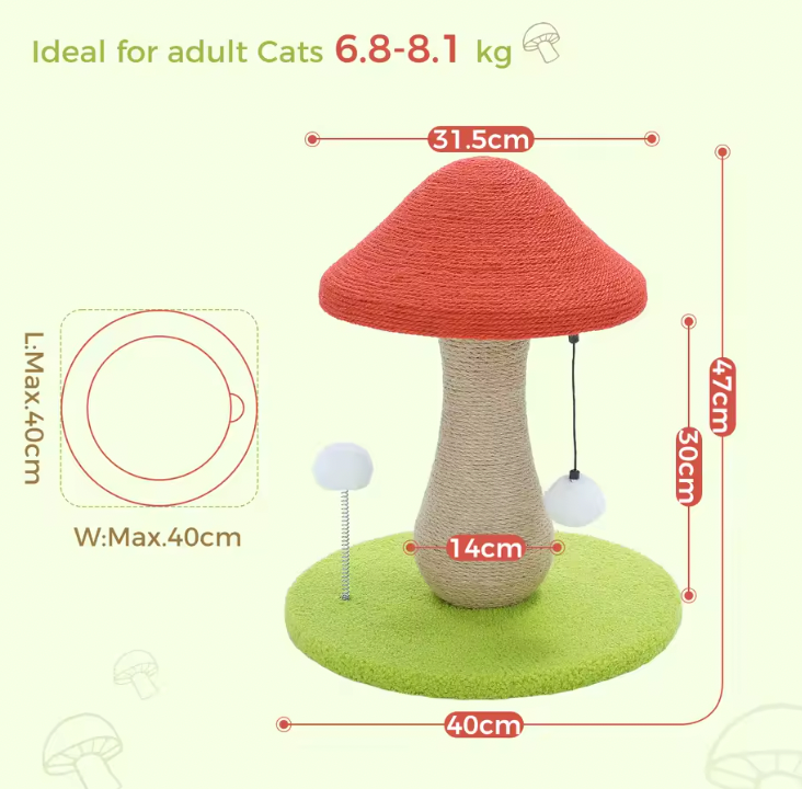 Shroom Scratch™ - The Ultimate Stylish Scratching Tree for Your Cat